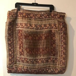 Silk pillow sham 23” x 23”